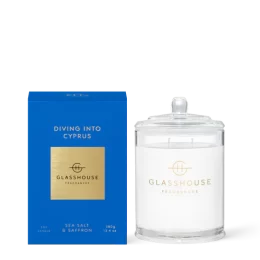 Glasshouse Diving Into Cyprus 380g Candle