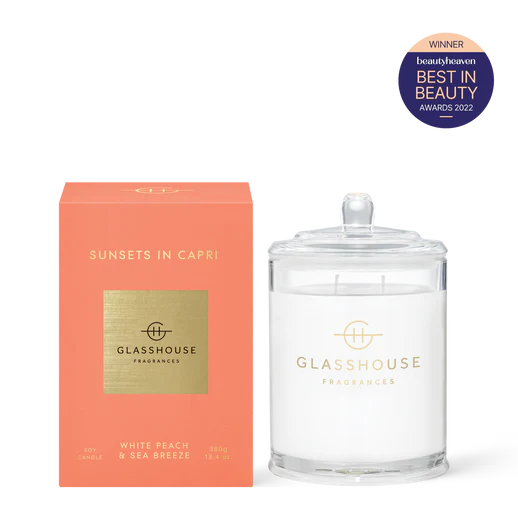 Glasshouse Sunsets In Capri 380g Candle